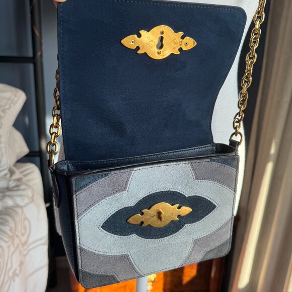 Polo Ralph Lauren Blue Suede Crossbody Bag - Picture 11 of 16